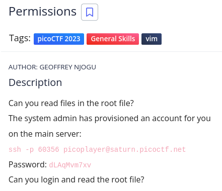 permissions