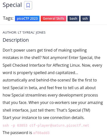 Special